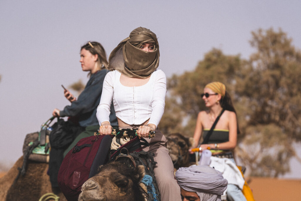 Enjoy a camel trek with friends